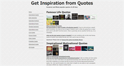 Desktop Screenshot of getinspirationfromquotes.com